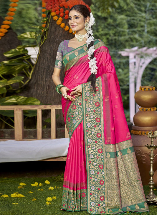 Classic Weaving Zari Silk Saree - S9811