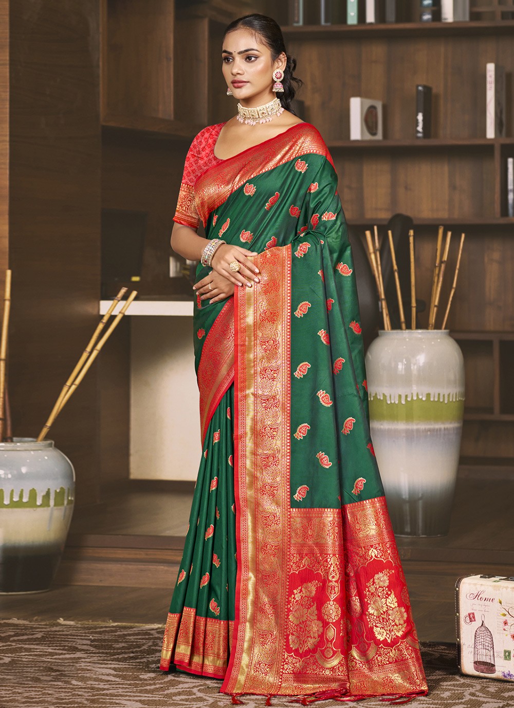 Classic Woven Silk Saree - S9800