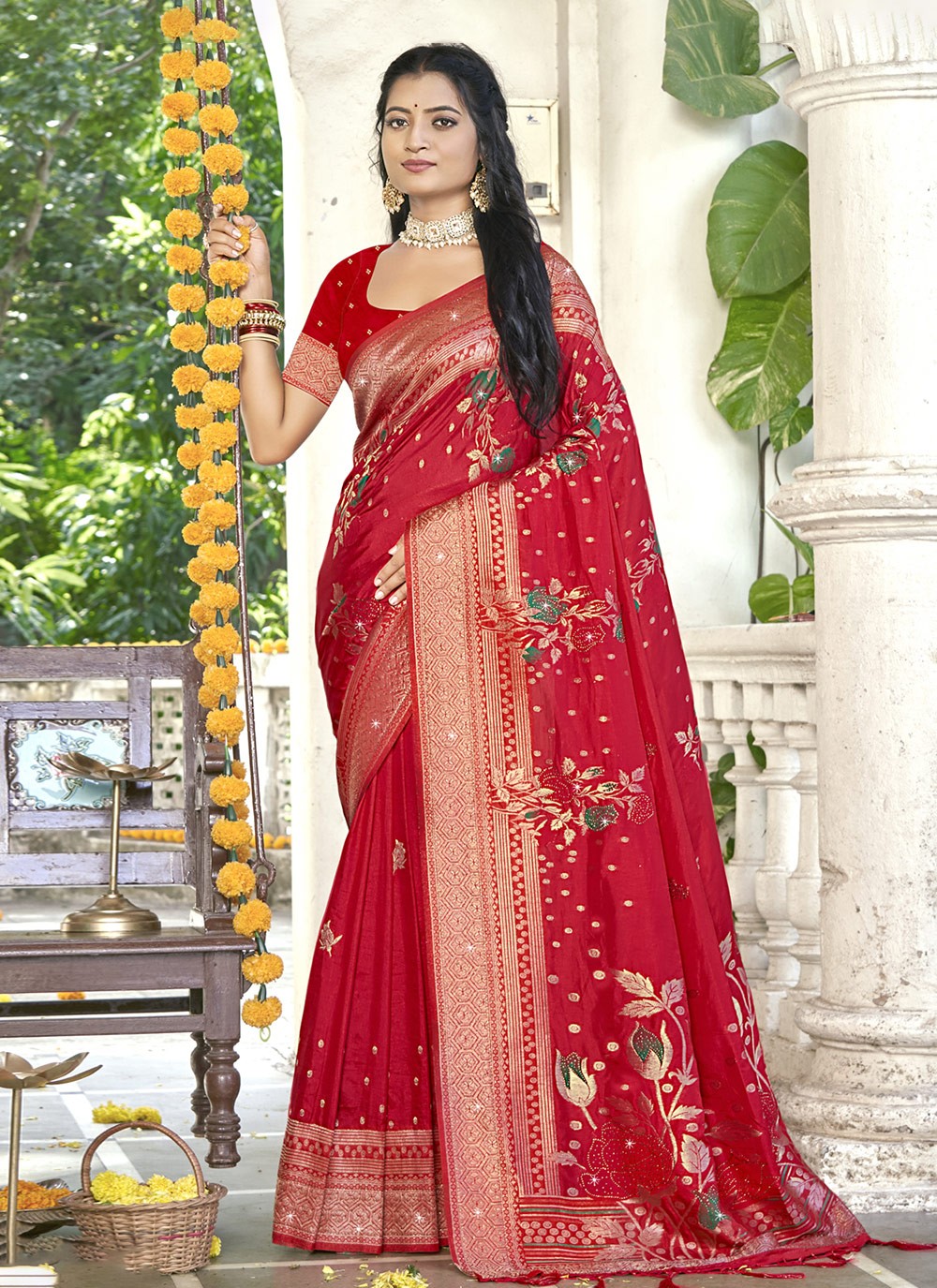 Printed Silk Saree - S12228