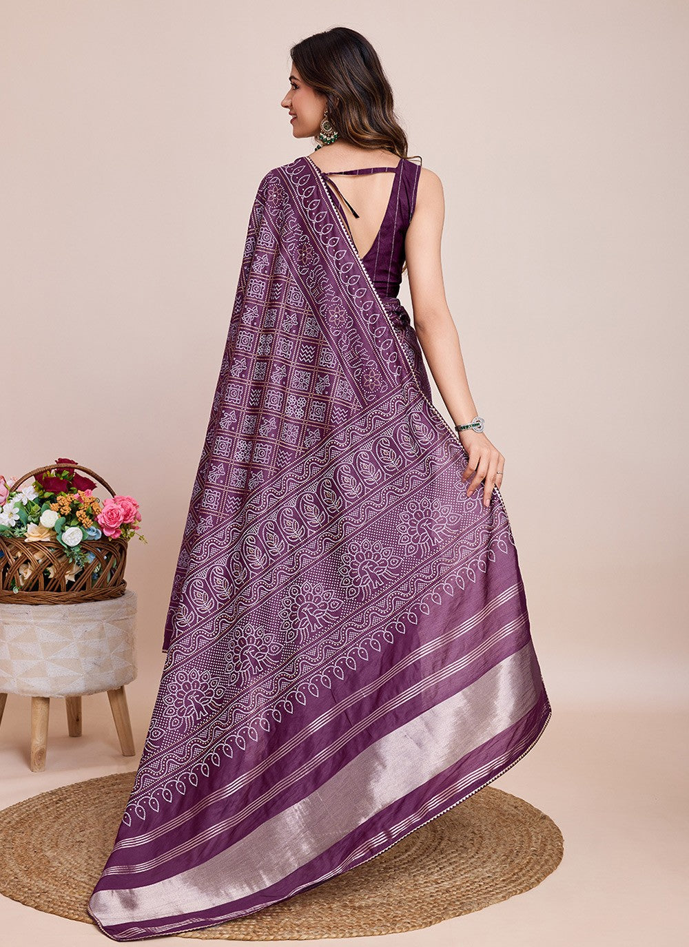 Classic Printed Cotton Silk Saree - S7900