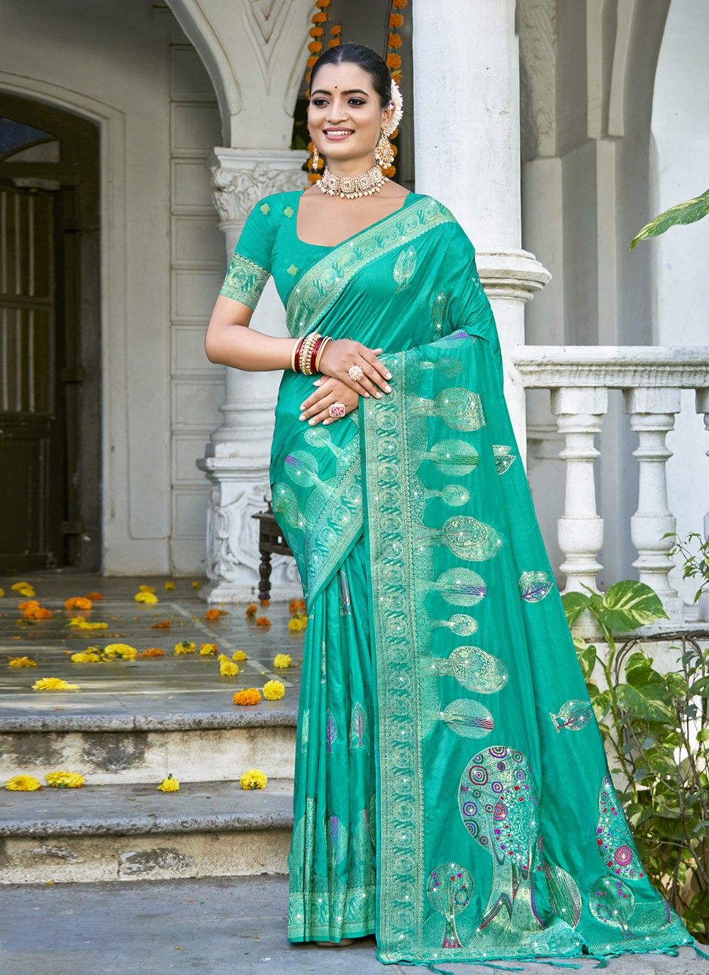 Printed Silk Saree - S12160