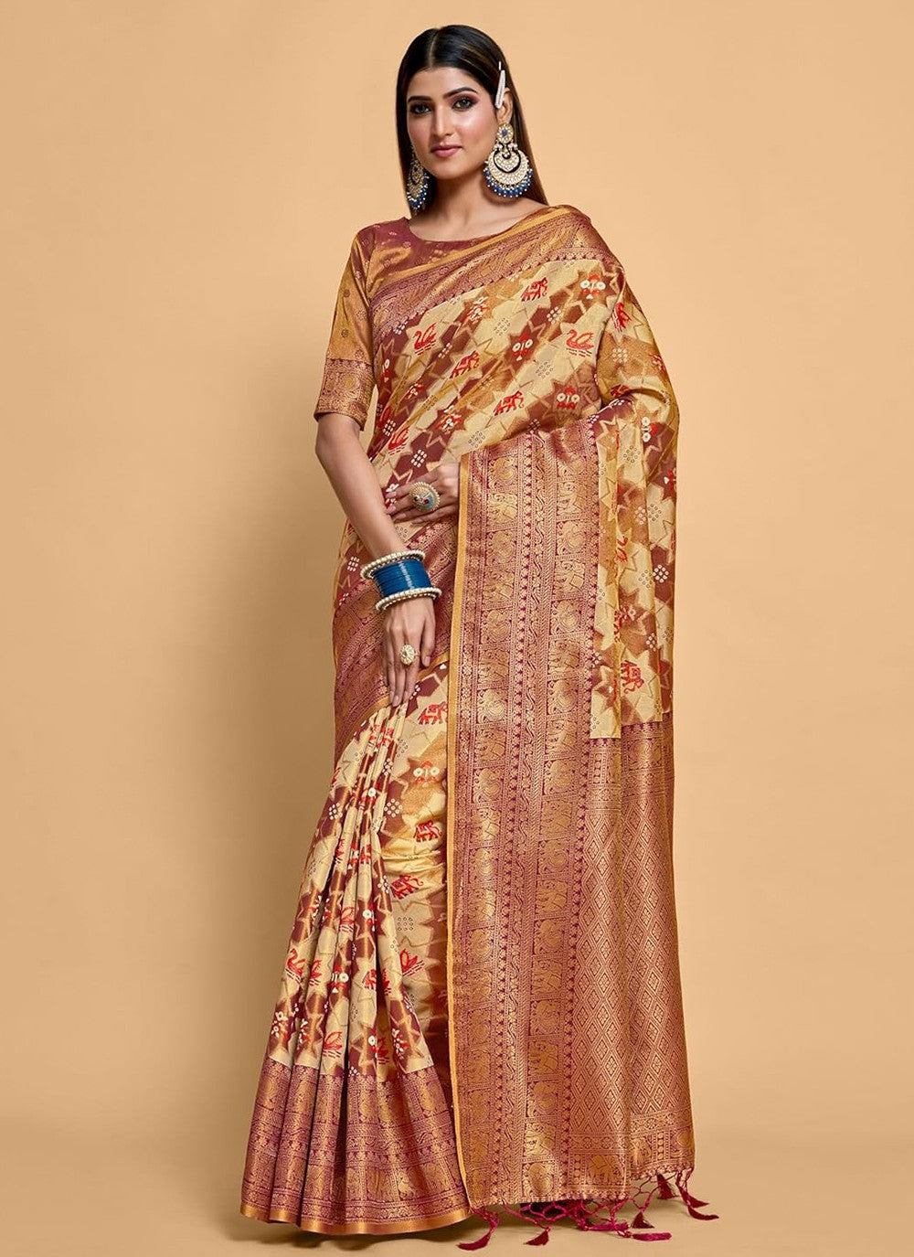 Classic Weaving Zari Kanjivaram Silk Saree - S5308