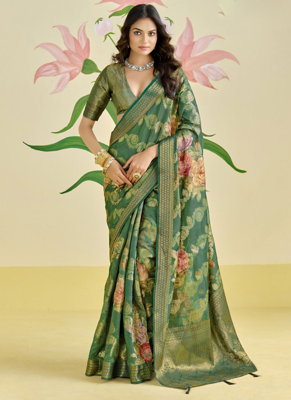 Classic Weaving Zari Silk Saree - S9657