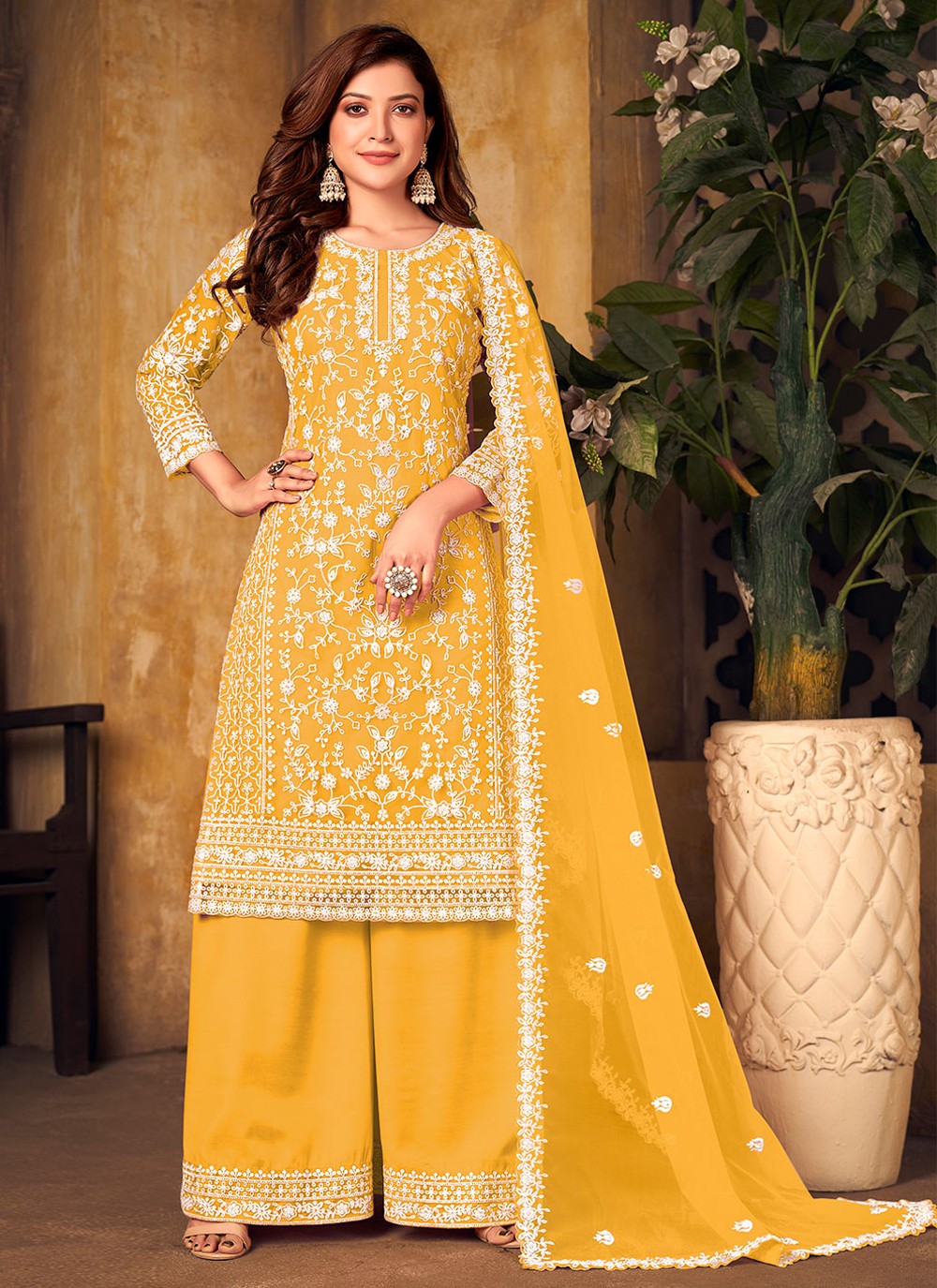 Net Salwar Suit - T842