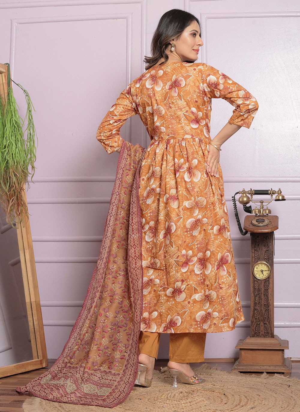 Silk Salwar Suit - T2851