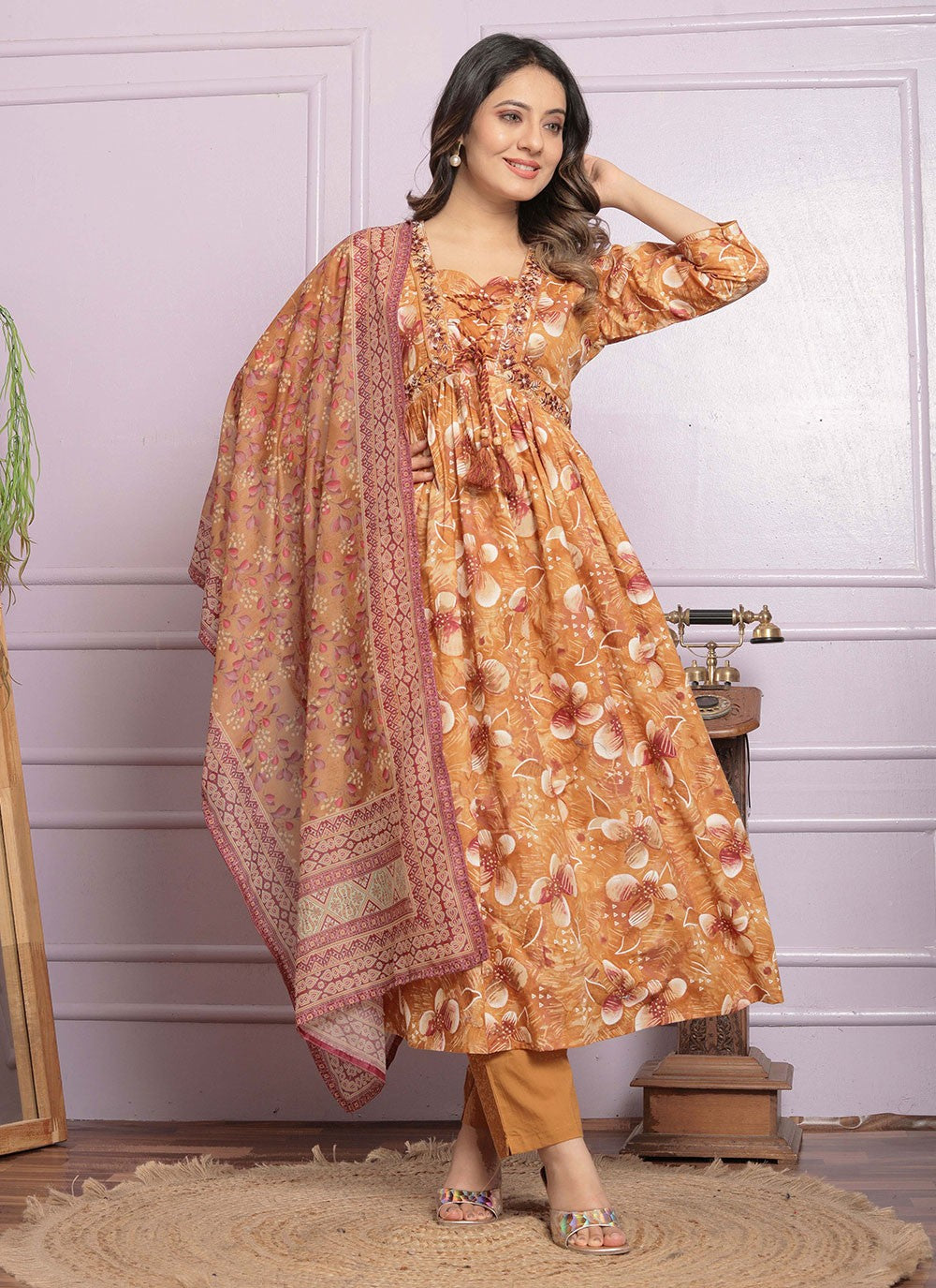 Silk Salwar Suit - T2851