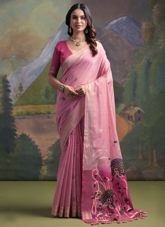 Thread, Woven Cotton Saree - S11910