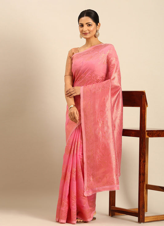 Classic Weaving Zari Cotton Saree - S8120