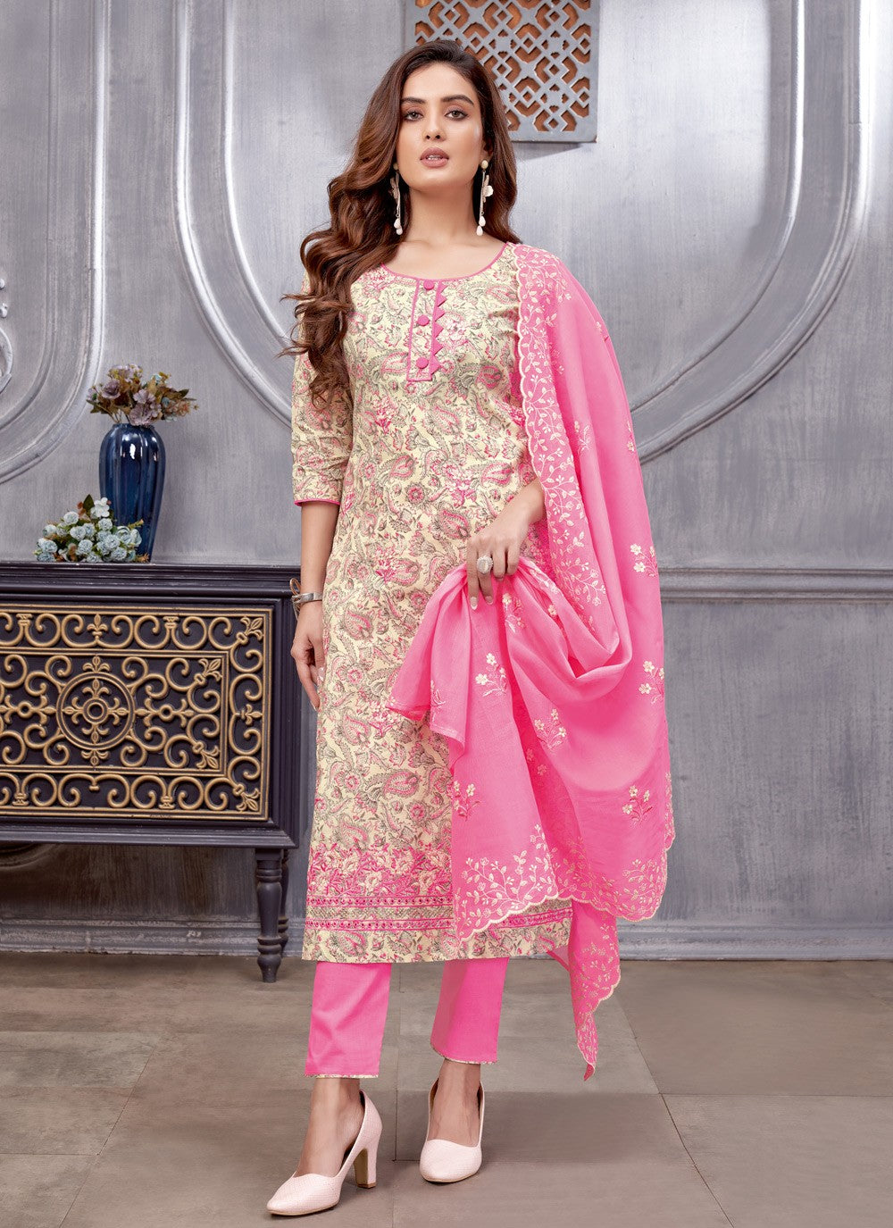 Cotton Pant Style Suit - T1030