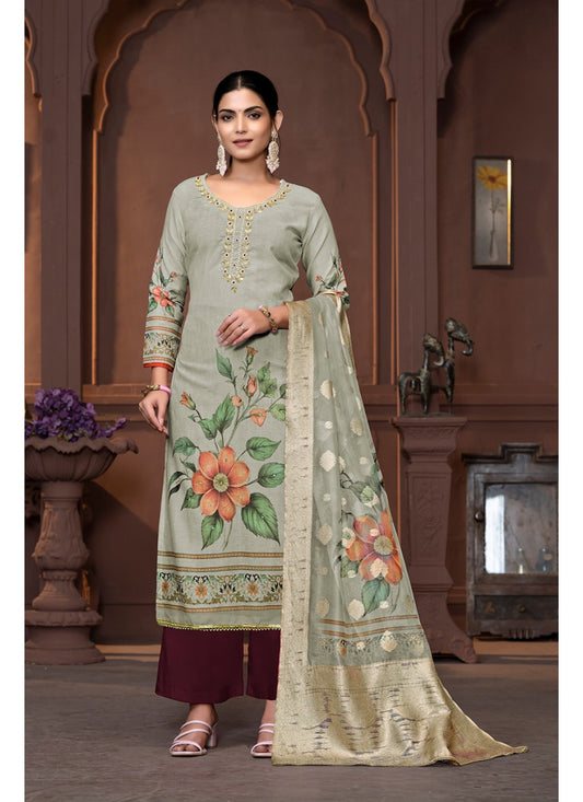 Cotton Palazzo Suit - T3437