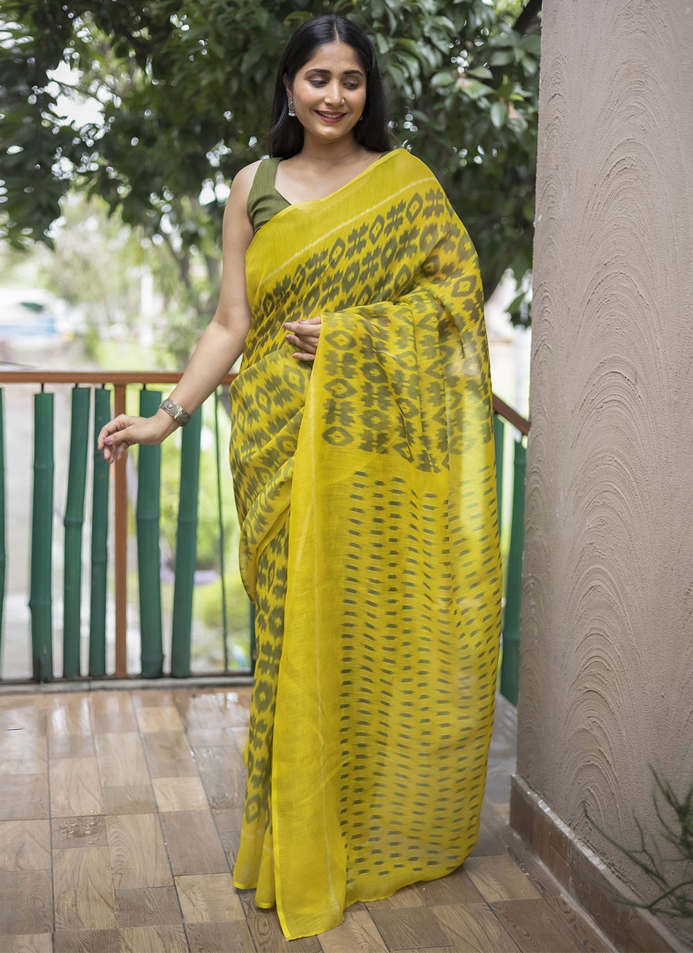 Classic Digital Print Cotton Saree - S2201