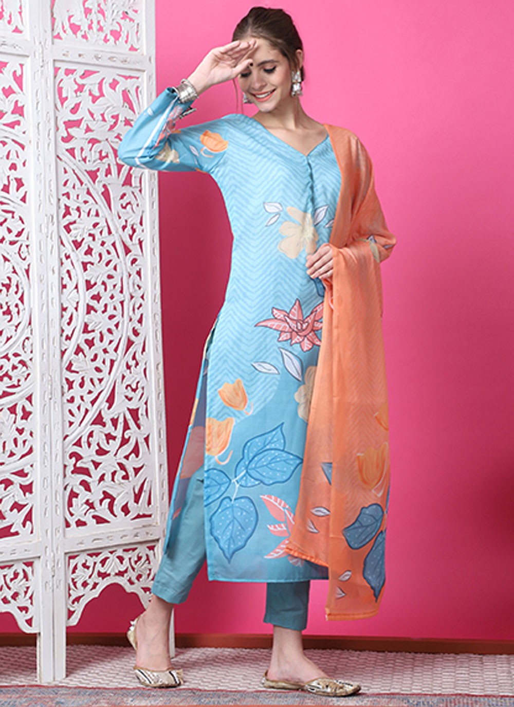 Cotton Salwar Suit - T3084