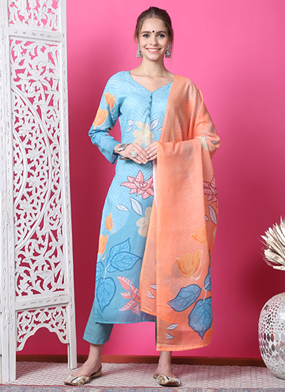 Cotton Salwar Suit - T3084