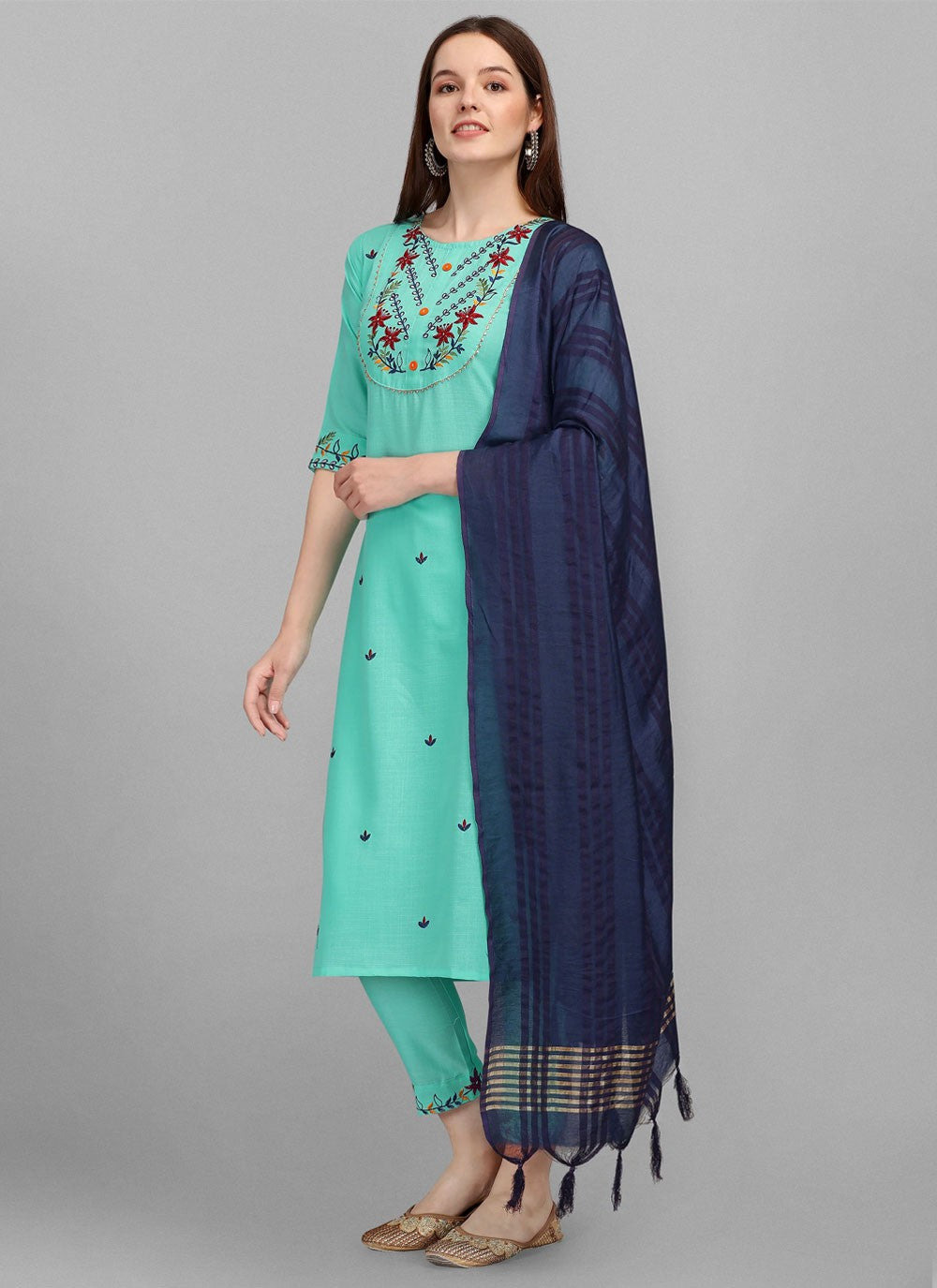 Cotton Salwar Suit - T1686