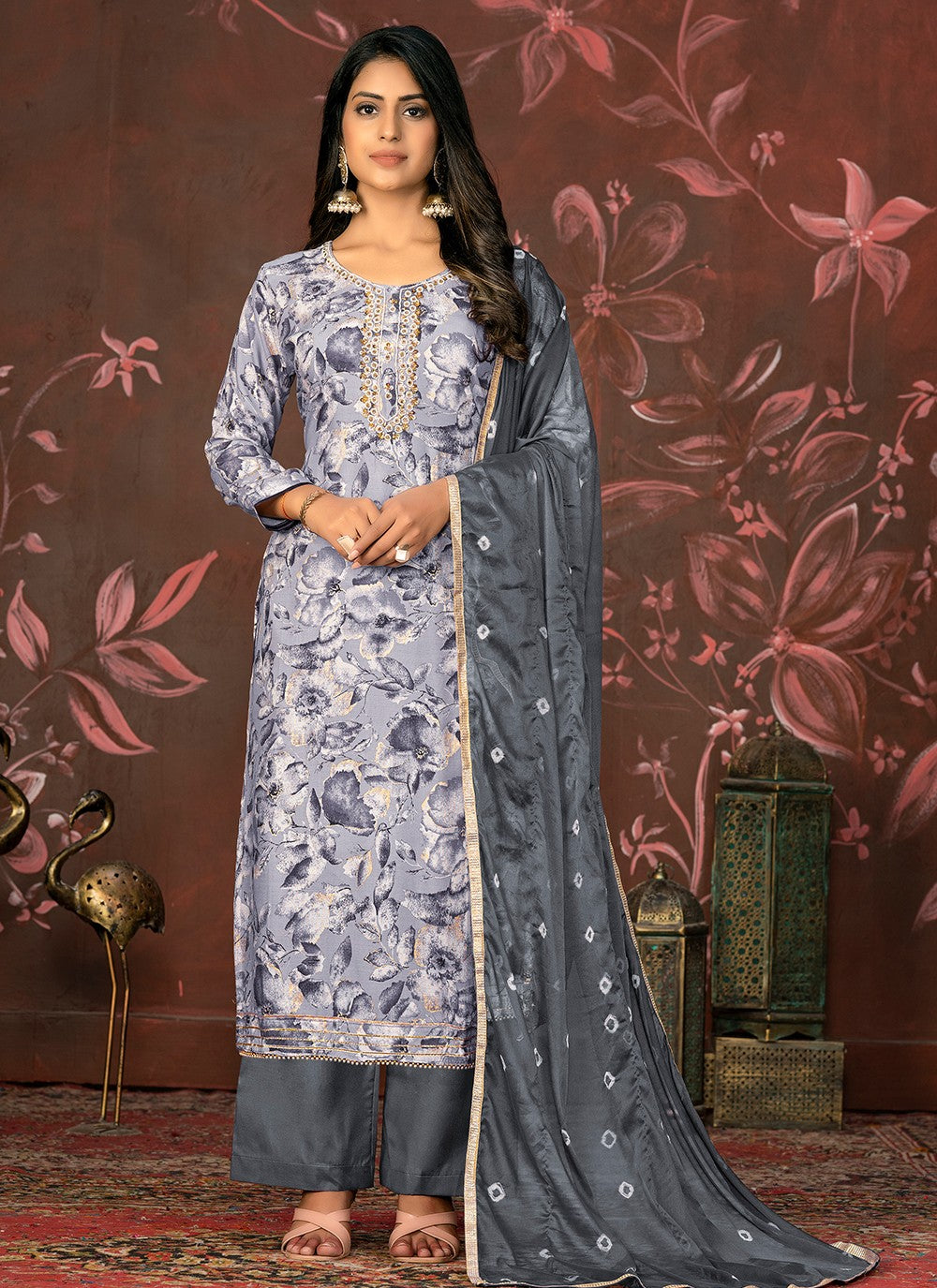 Organza Salwar Suit - T2047