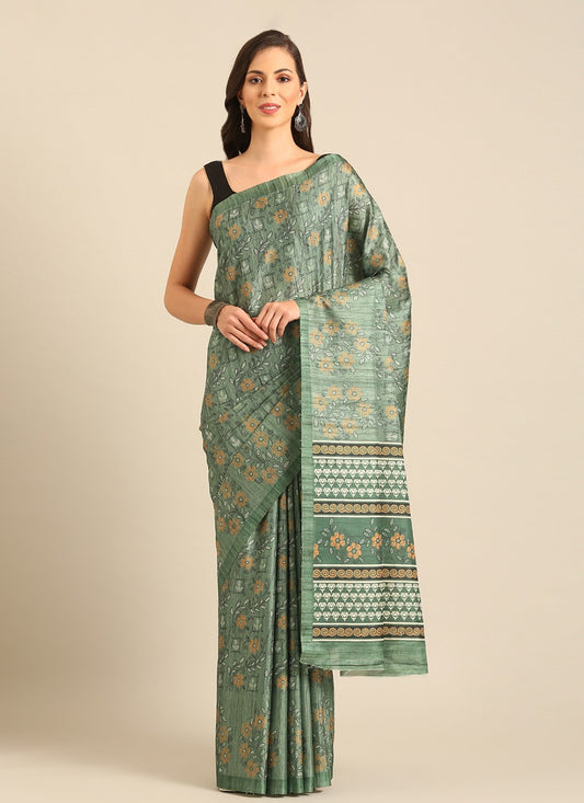 Contemporary Printed Cotton Saree - S8041