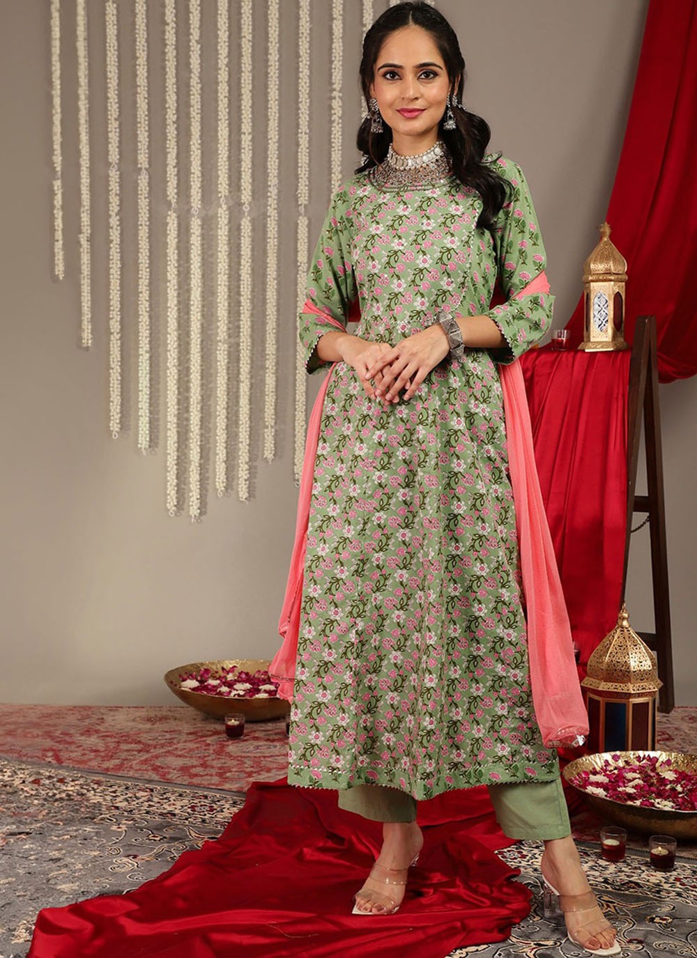 Silk Blend Salwar Suit - T2269