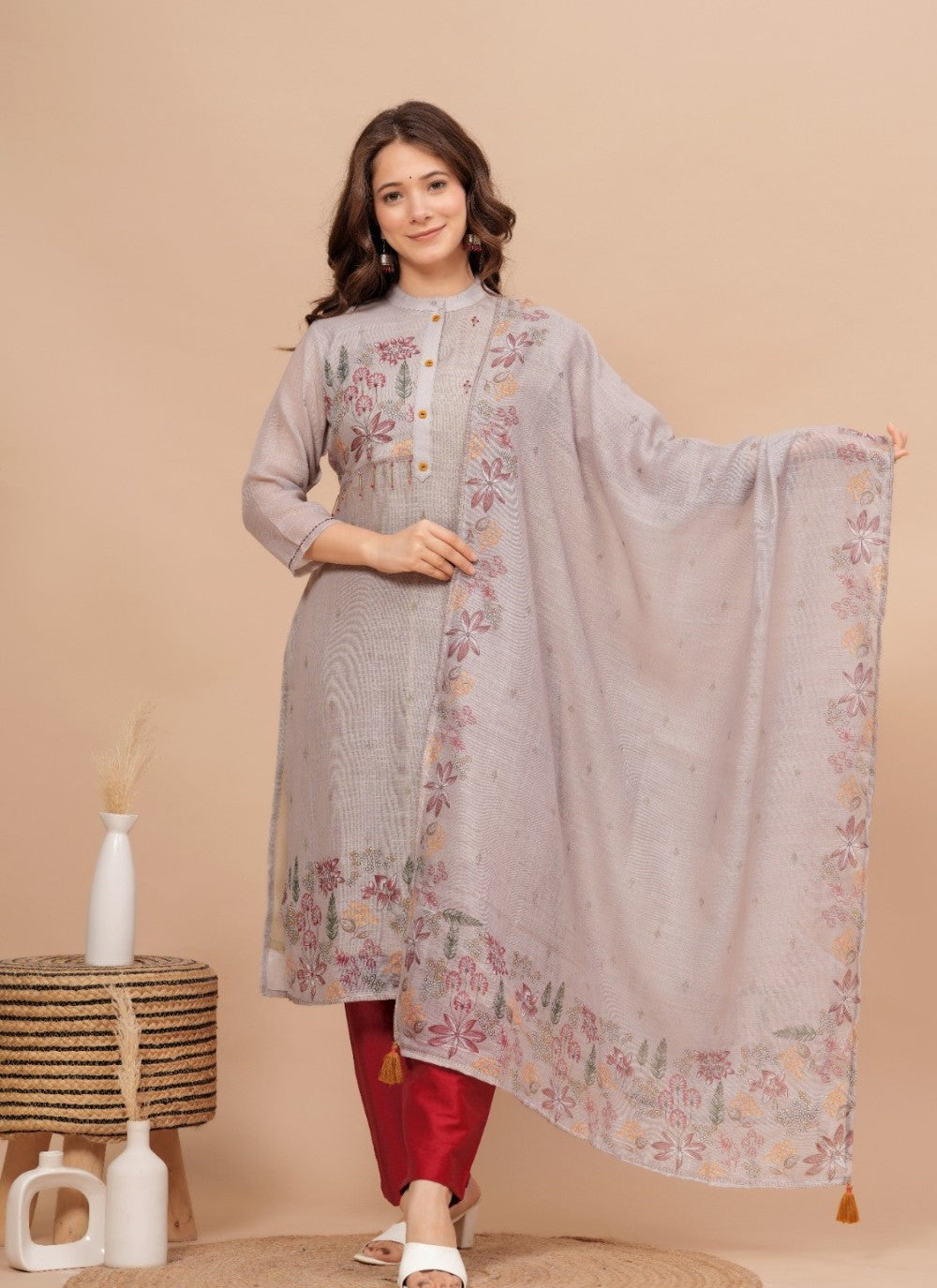 Muslin Salwar Suit - T2329