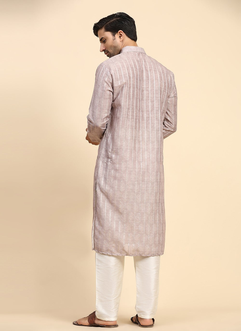 Digital Print Cotton Pink Kurta Pyjama - M8144