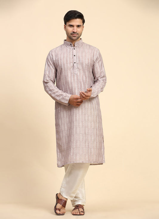 Digital Print Cotton Pink Kurta Pyjama - M8144