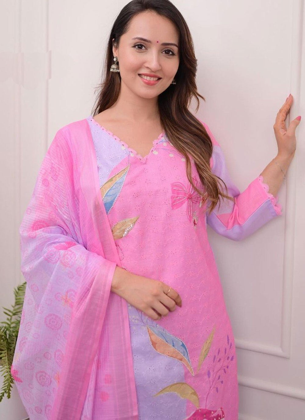 Cotton , Linen Salwar Suit - T3621