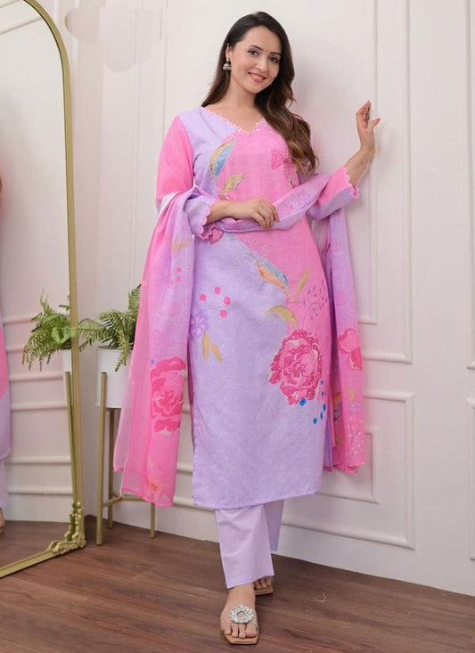 Cotton , Linen Salwar Suit - T3621