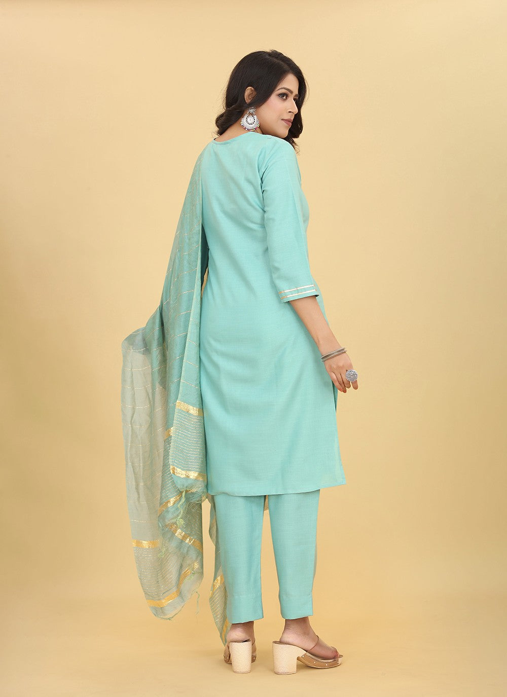 Cotton Pant Style Suit - T2779