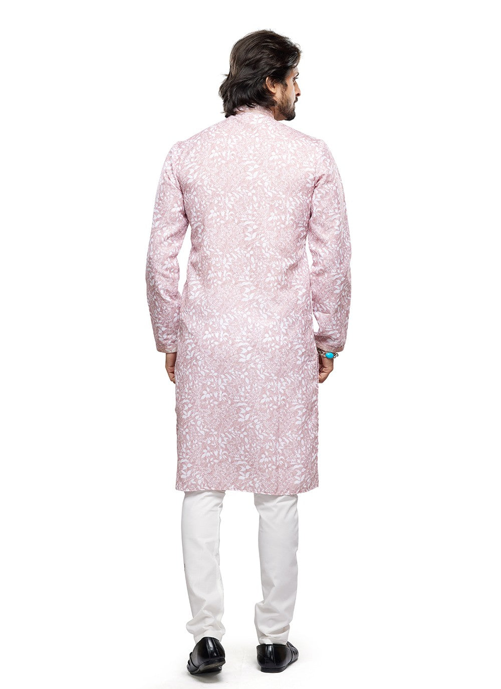 Digital Print Cotton Pink Kurta Pyjama - M6734