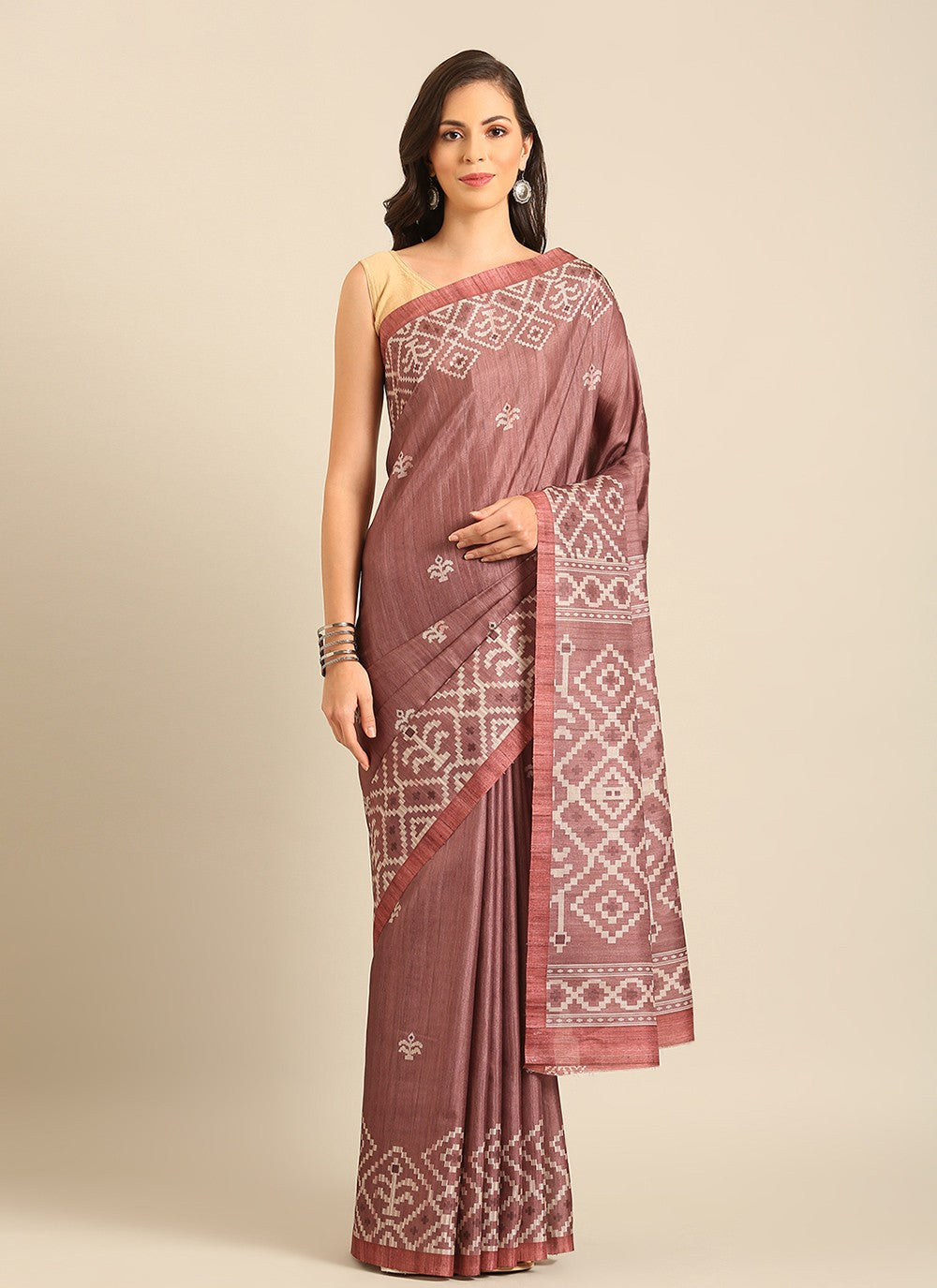 Contemporary Printed Cotton Saree - S8010