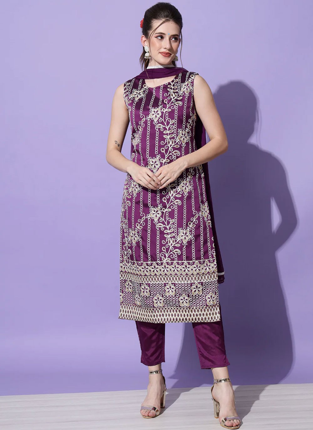 Cotton , Silk Salwar Suit - T1537