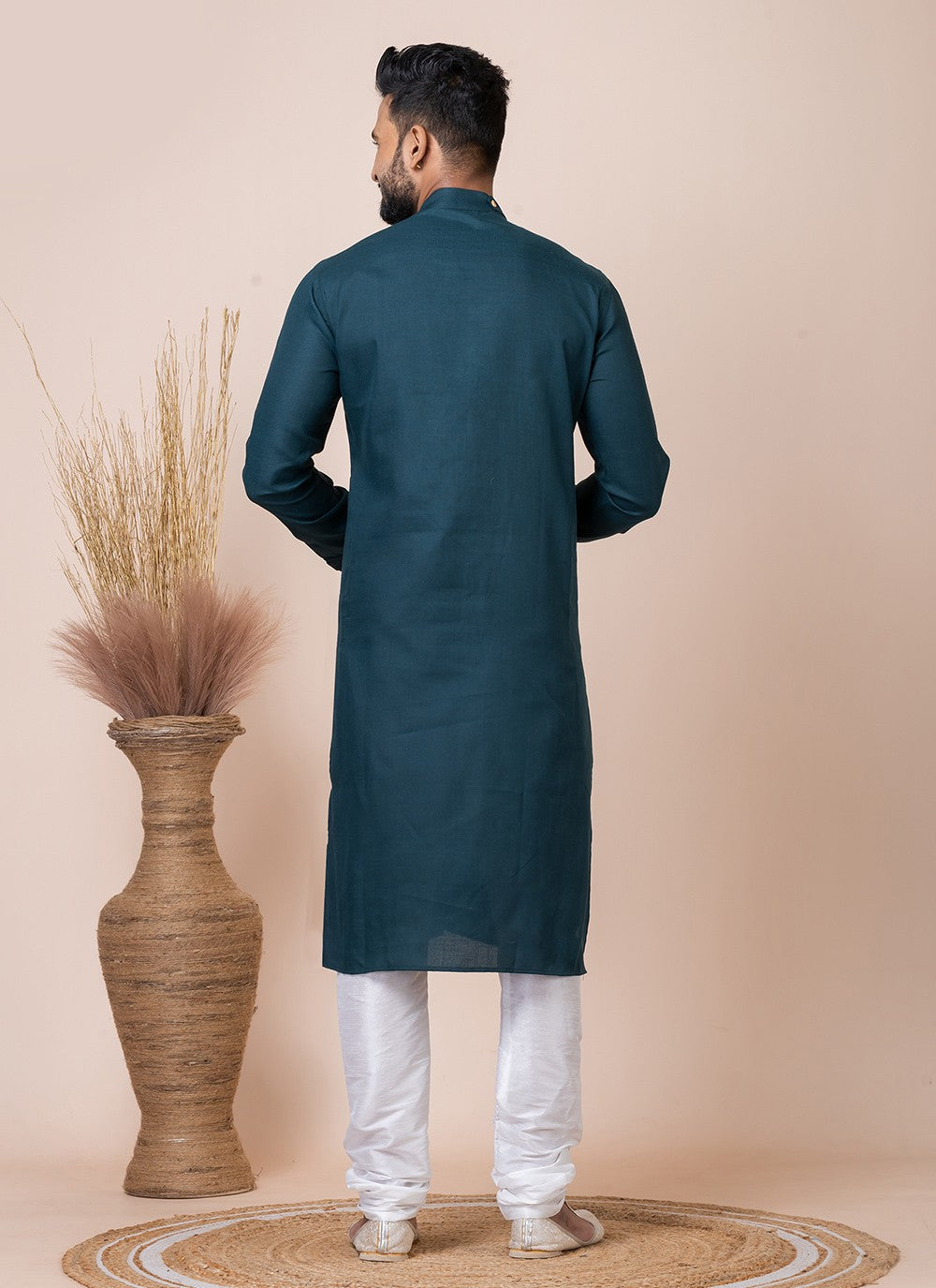 Printed Cotton Rama Kurta Pyjama - M8562