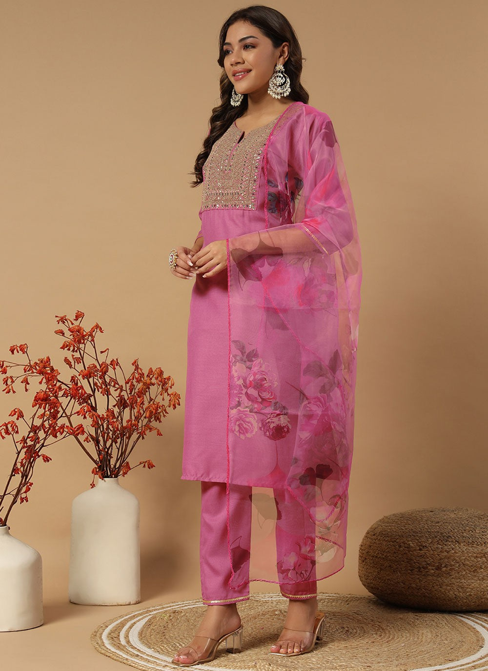 Embroidered Cotton Salwar Suit - T4620