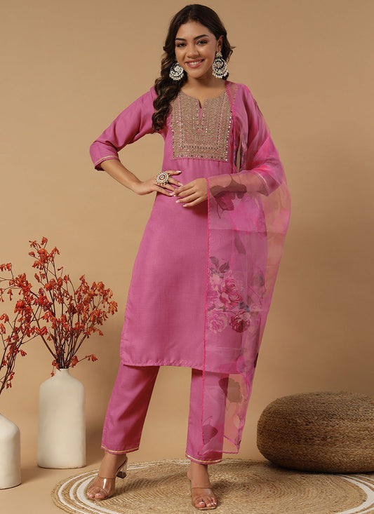 Embroidered Cotton Salwar Suit - T4620