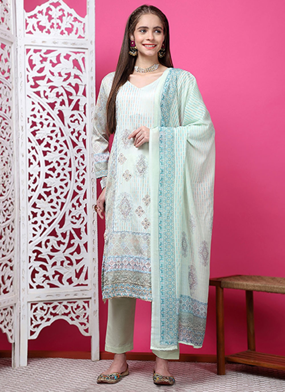 Cotton Salwar Suit - T3084