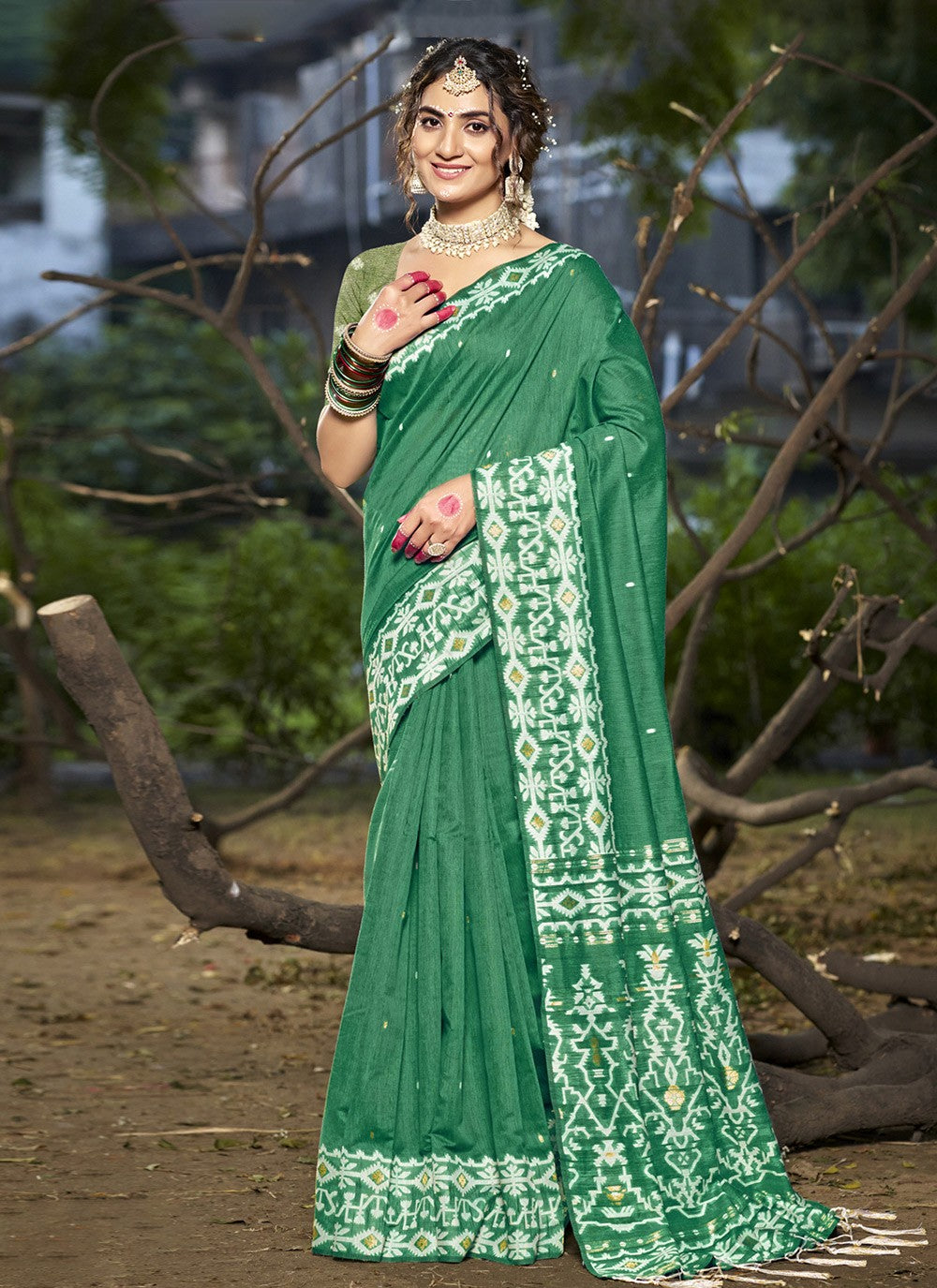 Contemporary Weaving Zari Cotton Saree - S9958