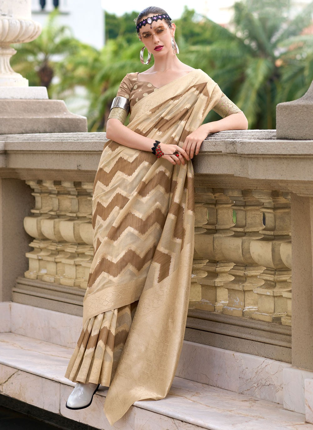 Classic Weaving Zari Cotton Silk Saree - S9479