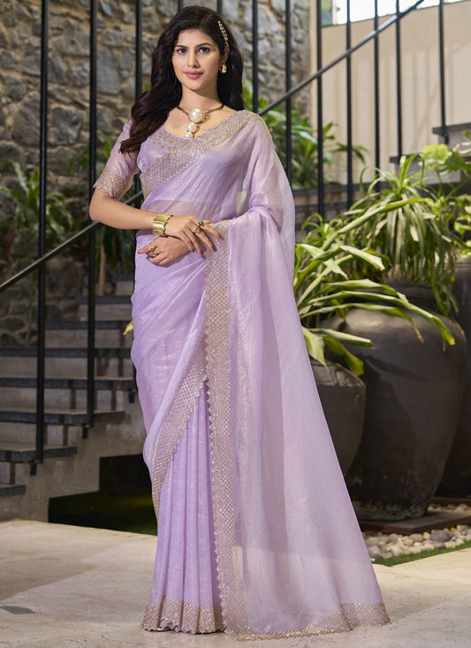 Cutdana, Swarovski Cotton Silk Saree - S11586