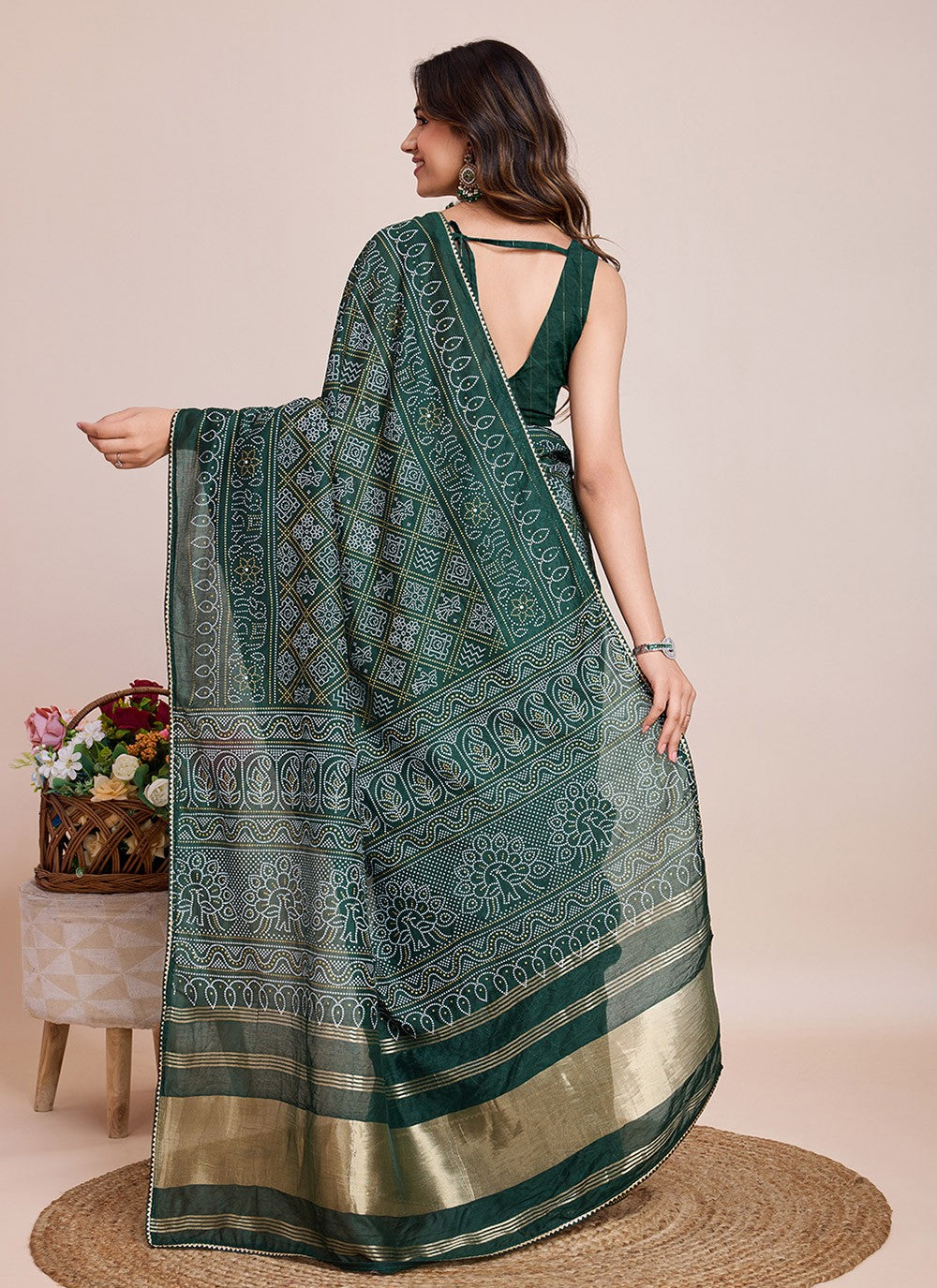 Classic Printed Cotton Silk Saree - S7900