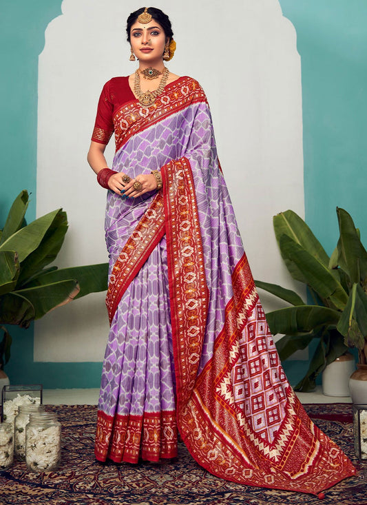 Trendy Polka Dots Cotton Silk Saree - S5382