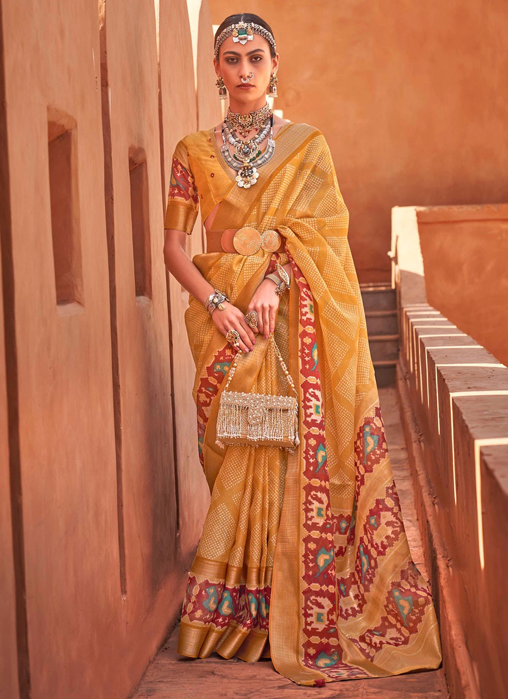 Classic Border Work Cotton Silk Saree - S2803