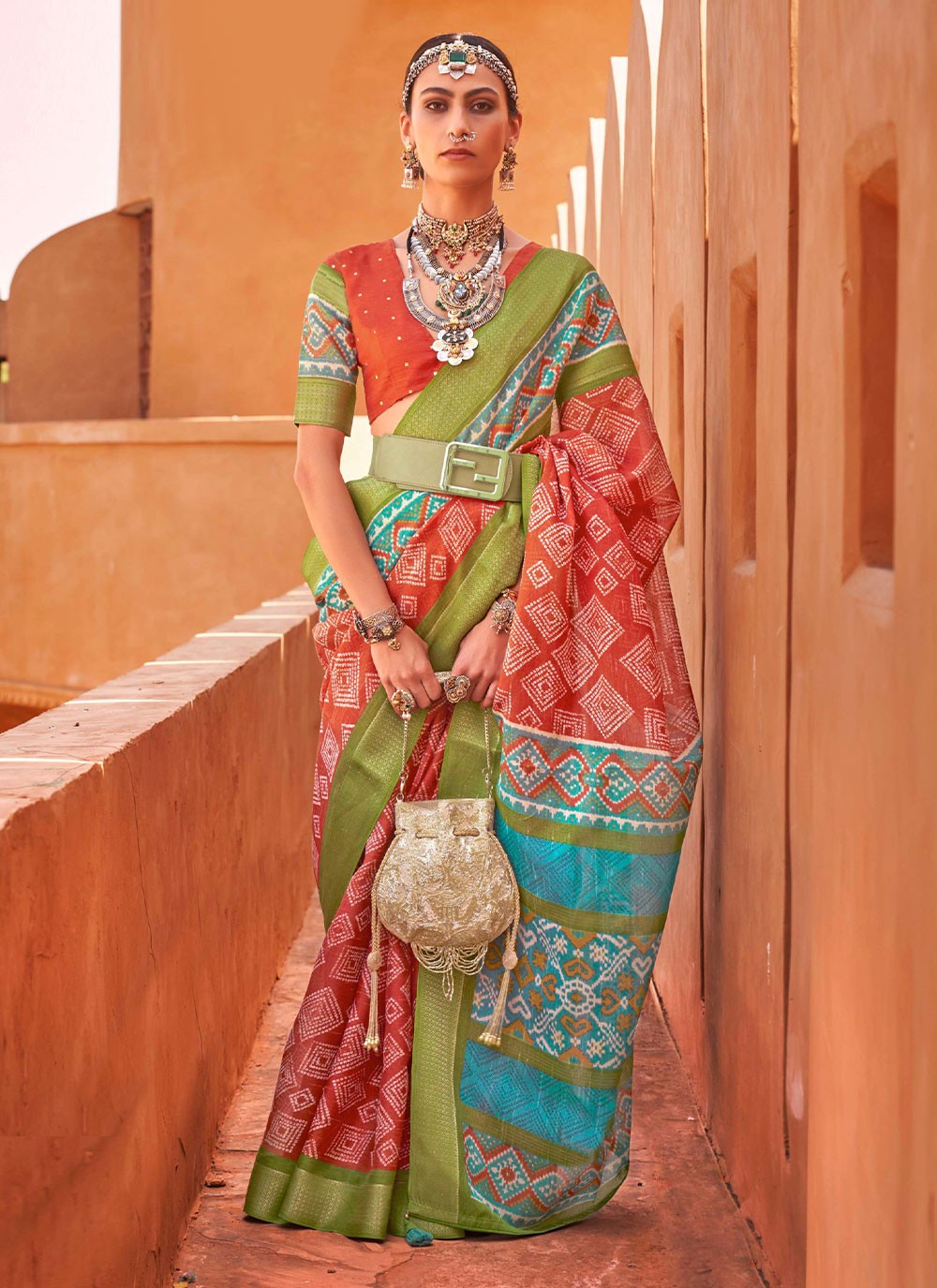 Classic Border Work Cotton Silk Saree - S2803