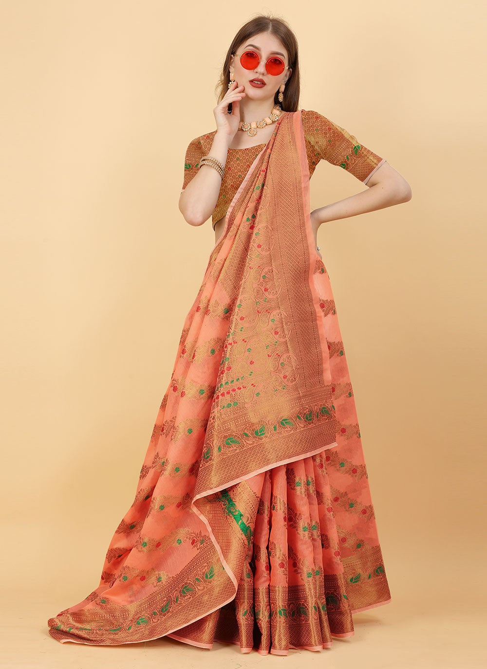 Classic Border Work Cotton Silk Saree - S1491