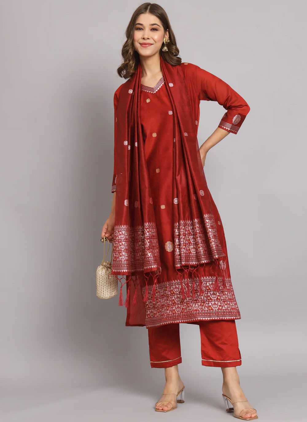 Cotton Silk Salwar Suit - T2199