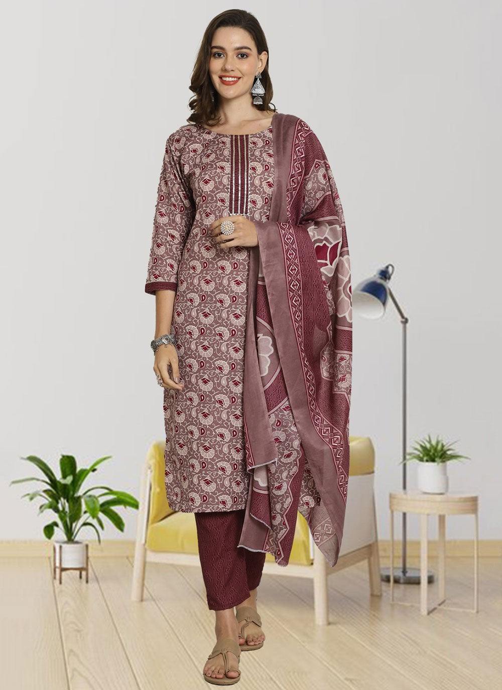 Cotton Salwar Suit - T2406