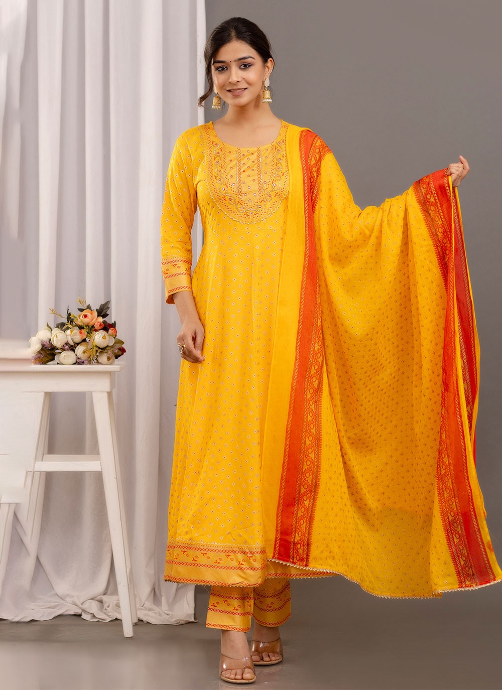 Cotton , Rayon Salwar Suit - T1881