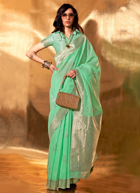 Classic Woven Cotton Saree - S6228