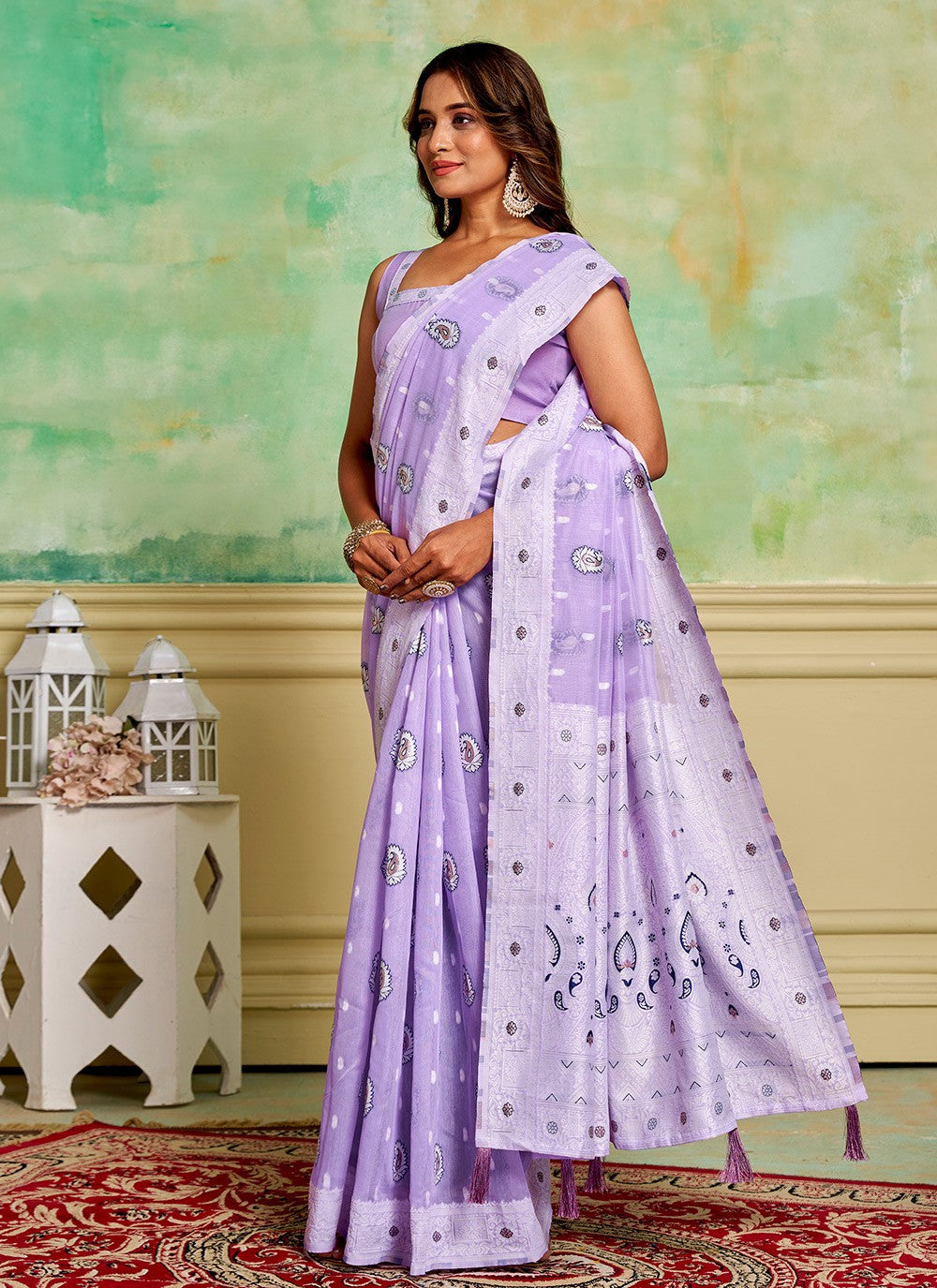 Woven Cotton Saree - S11881