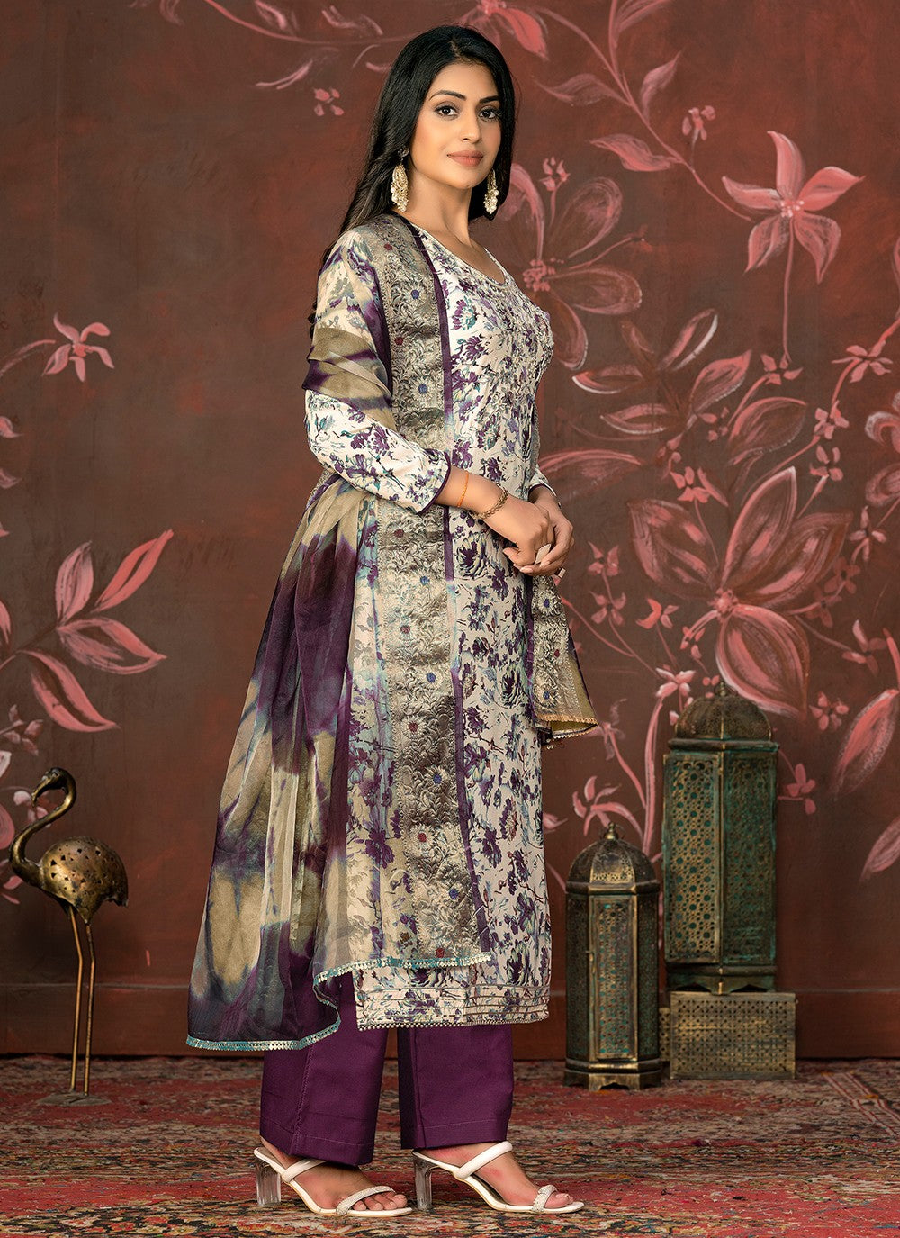 Organza Salwar Suit - T2047