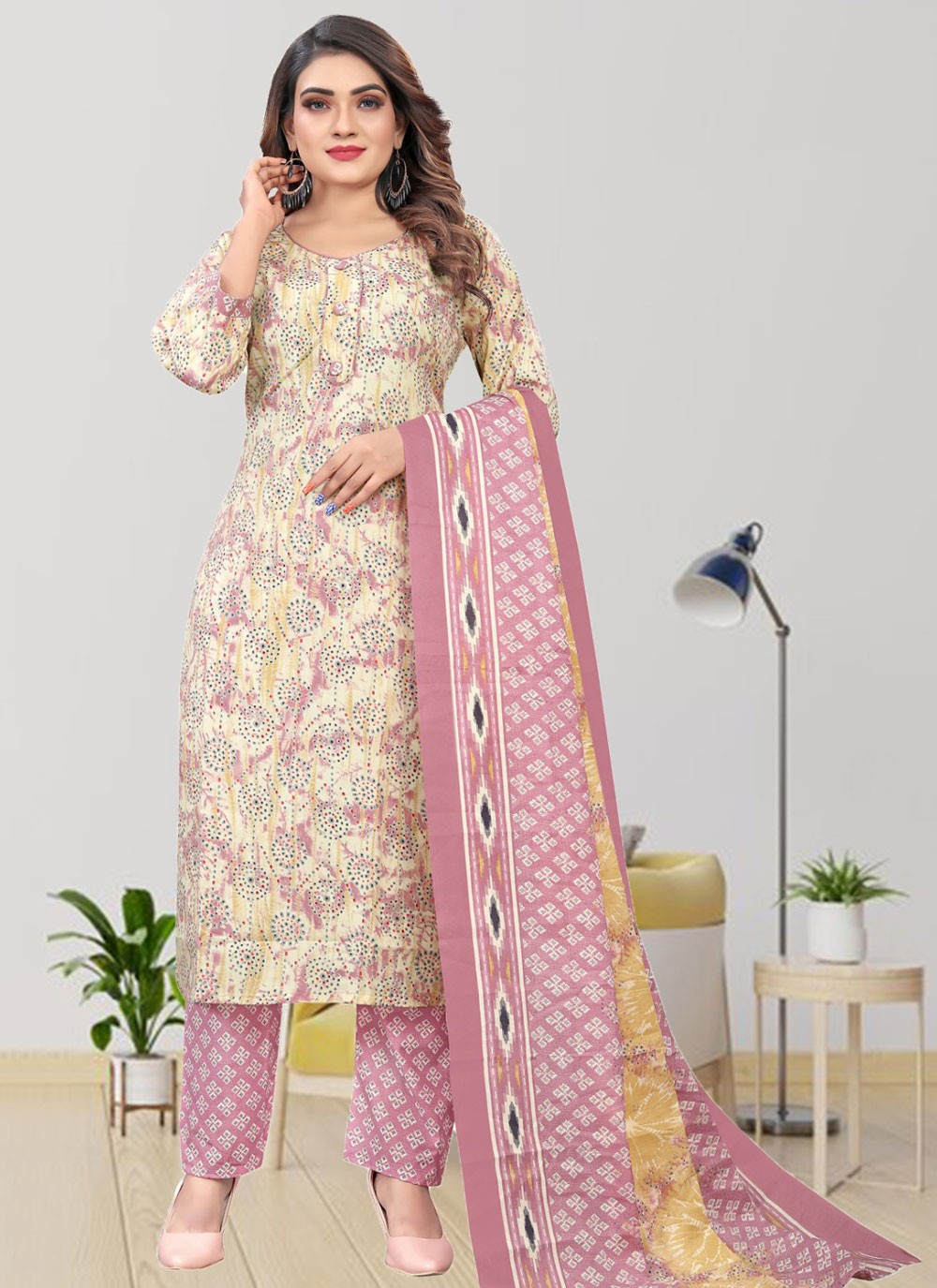 Cotton Salwar Suit - T2406