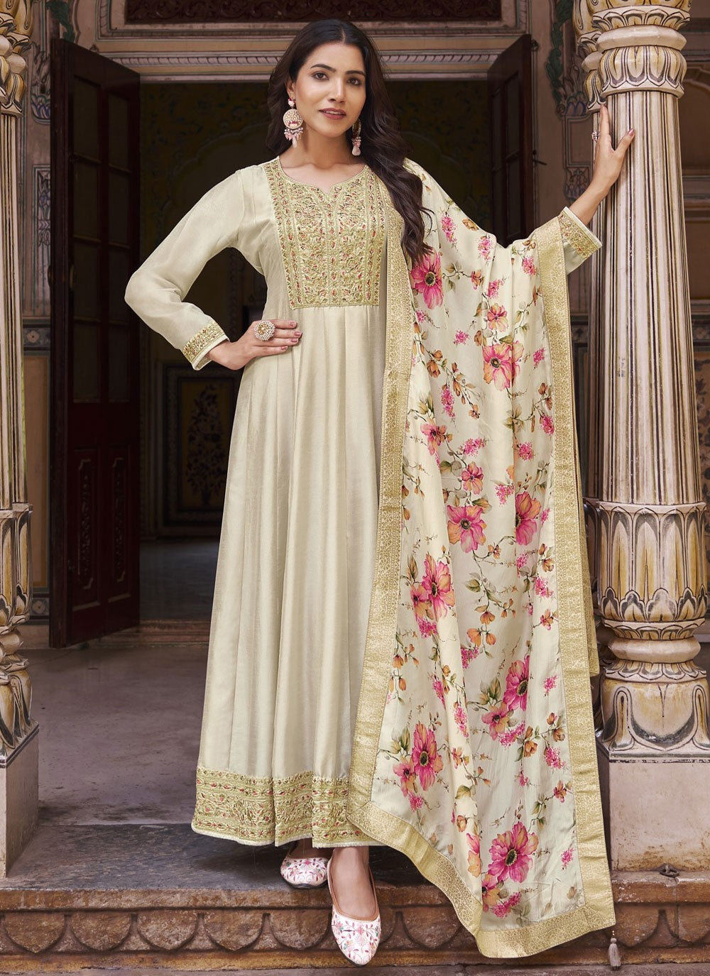 Vichitra Silk Salwar Suit - T3329